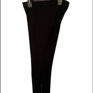 Susan Graver Black Stretch Pants‎ embellished leg